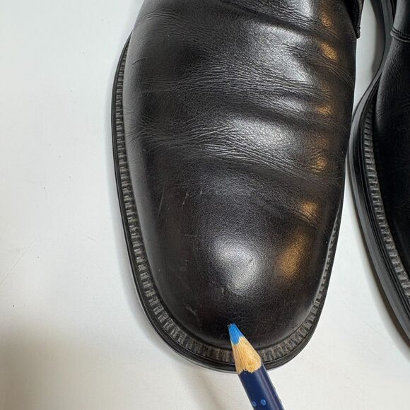 SALVATORE FERRAGAMO Classic Monk Strap Black  Leather Loafers Mens Size 10.5 - Picture 15 of 15